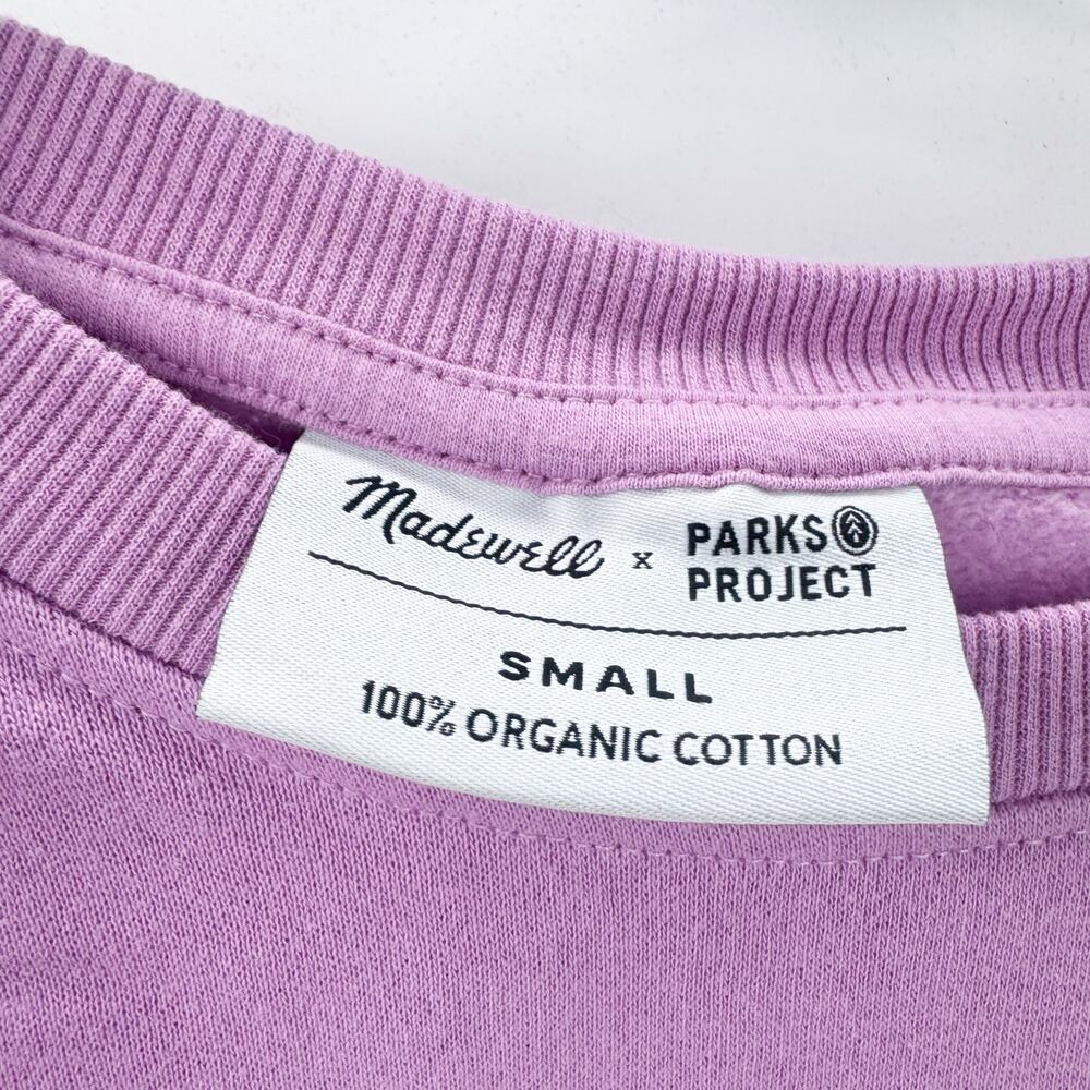 Madewell X Park Project Organic Cotton Crewneck Sweatshirts Zion Sun Size S NWT - Picture 11 of 12